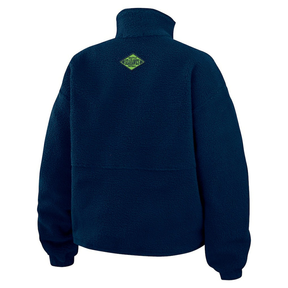 WEAR by Erin Andrews Women's Polar Fleece Half-Zip Jacket - Seattle Seahawks Jackets