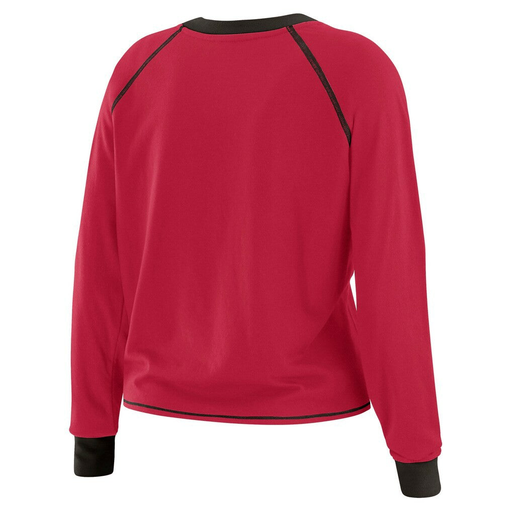 WEAR by Erin Andrews Women's Tie-Front Long Sleeve Top - Arizona Cardinals Tops