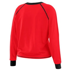 WEAR by Erin Andrews Women's Tie-Front Long Sleeve Top - Atlanta Falcons Tops