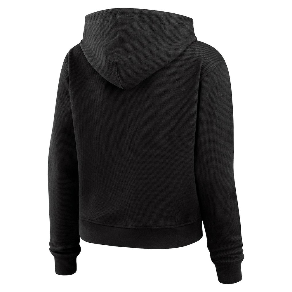WEAR by Erin Andrews Women's Waffle Hoodie Pullover Top - New Orleans Saints Hoodies