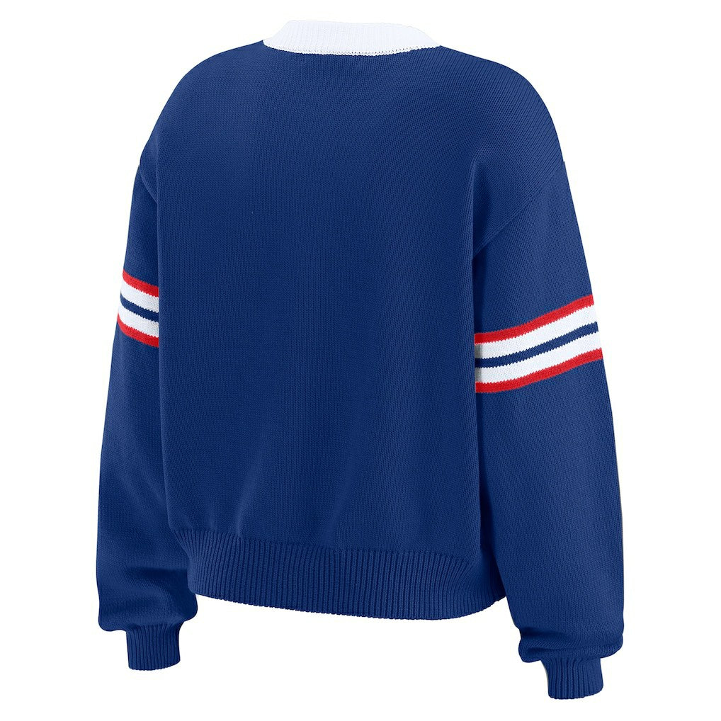 WEAR by Erin Andrews Women's Lace-Up Pullover Sweatshirt - Buffalo Bills Pullover