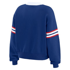 WEAR by Erin Andrews Women's Lace-Up Pullover Sweatshirt - Buffalo Bills Pullover
