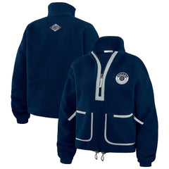 WEAR by Erin Andrews Women's Polar Fleece Half-Zip Jacket - Dallas Cowboys Jackets