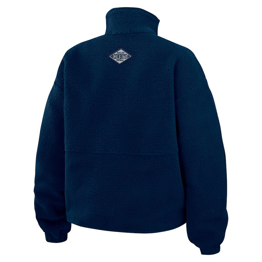 WEAR by Erin Andrews Women's Polar Fleece Half-Zip Jacket - Dallas Cowboys Jackets
