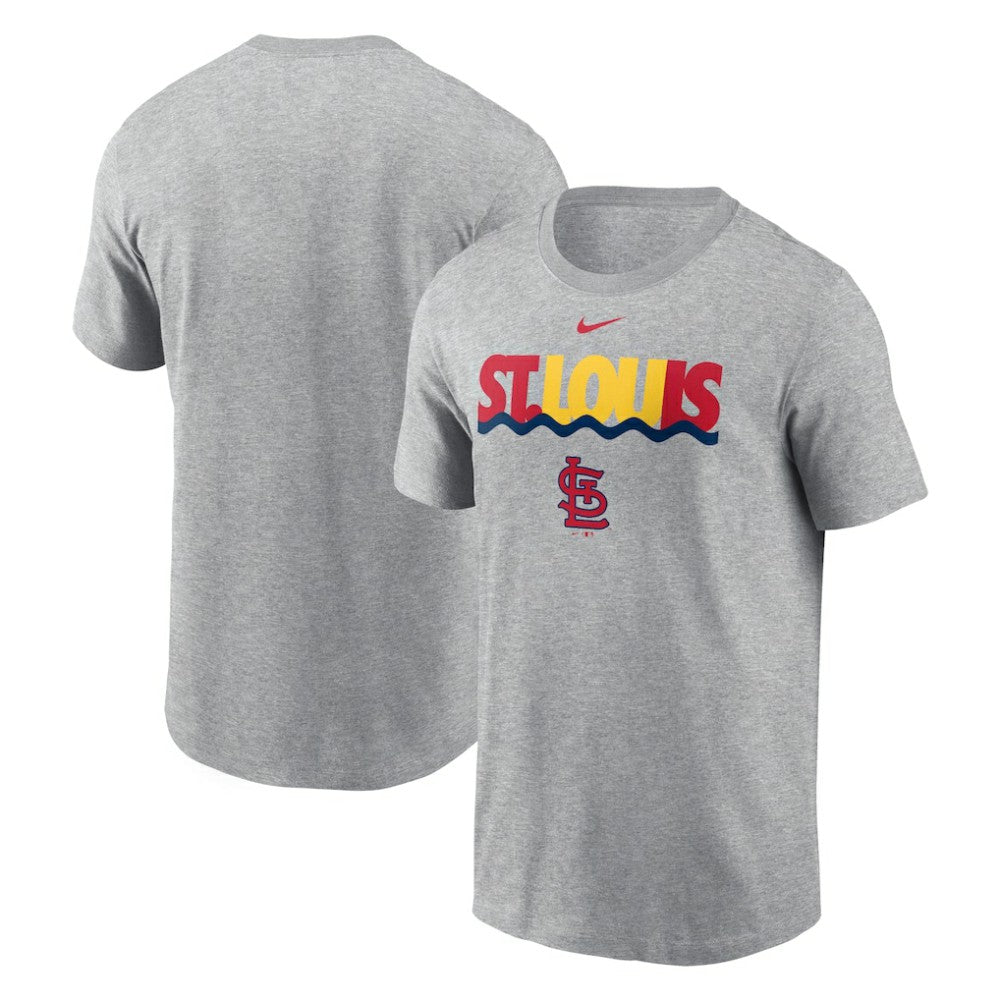 Heather Charcoal St. Louis Cardinals Nike Local Home Town T-Shirt
