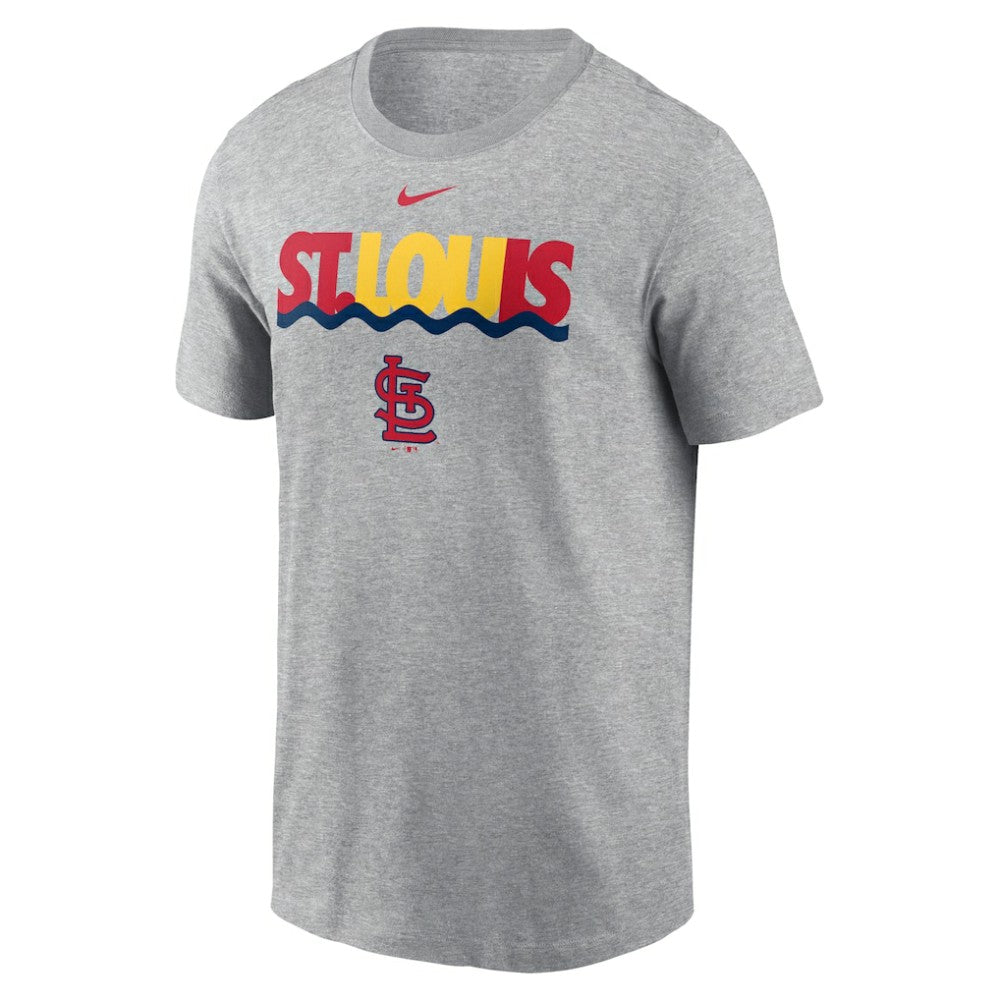 Heather Charcoal St. Louis Cardinals Nike Local Home Town T-Shirt