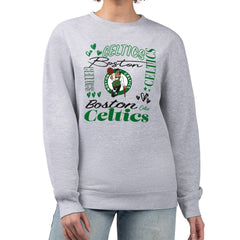 Boston Celtics G-III 4Her by Carl Banks Women's Collage Team Graphic Fleece Pullover Sweatshirt