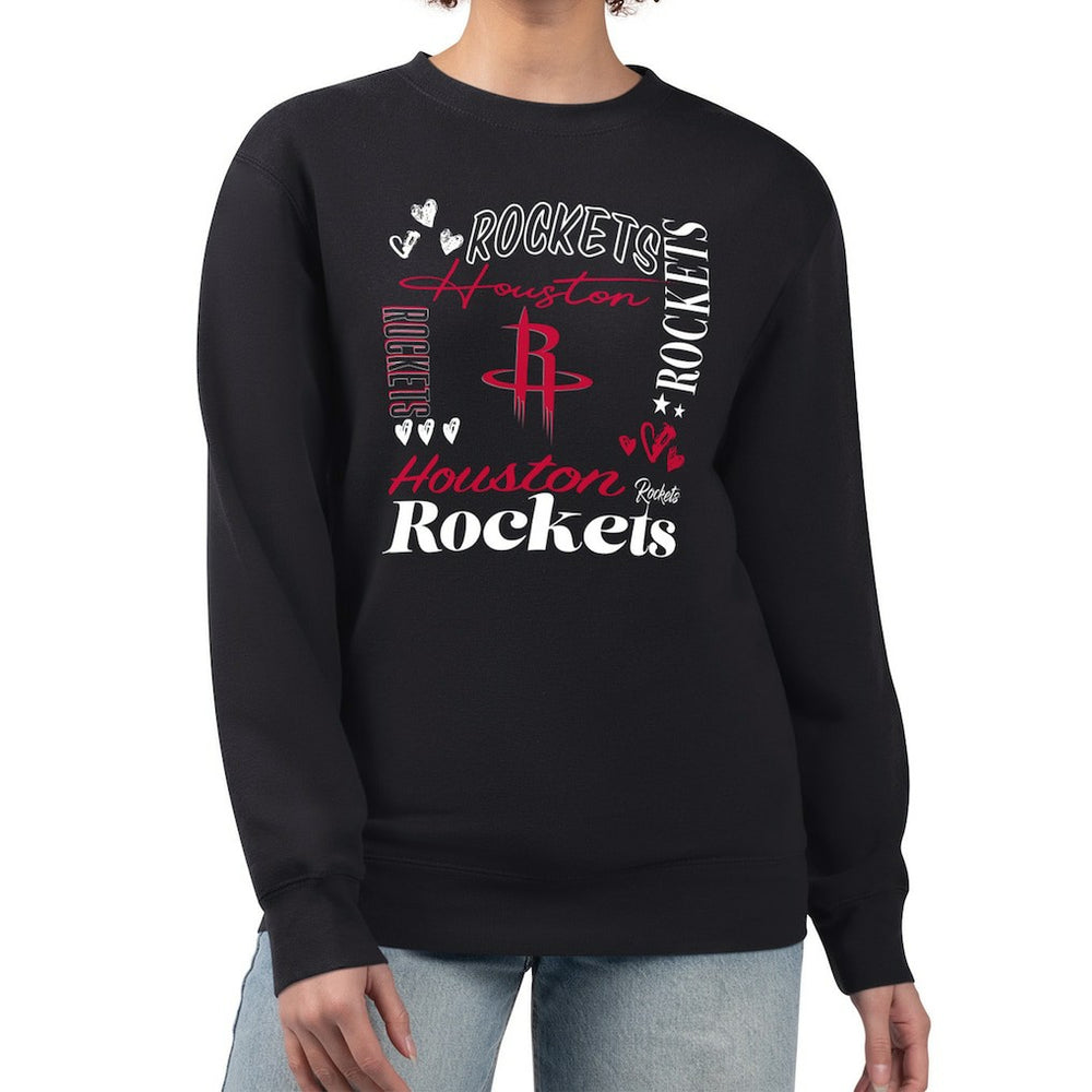 Houston Rockets G-III 4Her by Carl Banks Women's Collage Team Graphic Fleece Pullover Sweatshirt sale