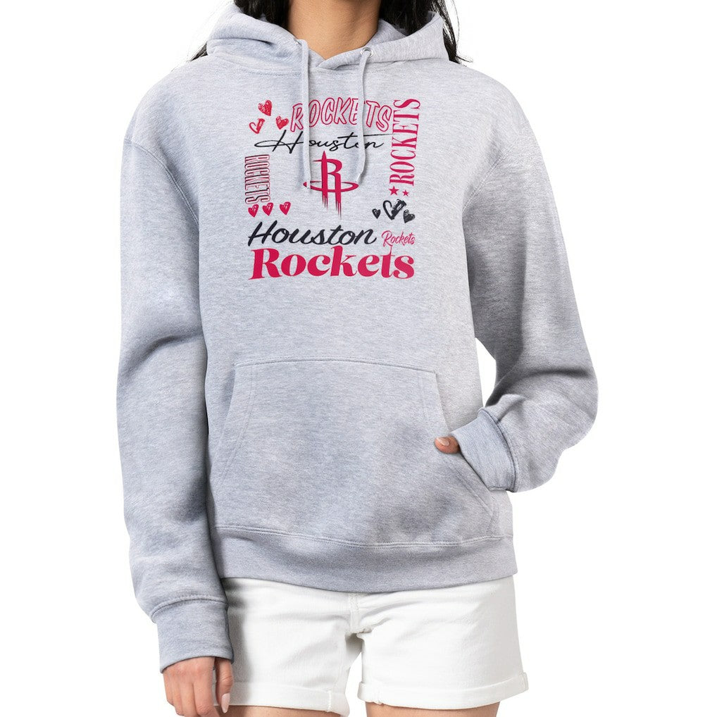 Houston Rockets G-III 4Her by Carl Banks Women's Team Collage Graphic Fleece Pullover Hoodie sale