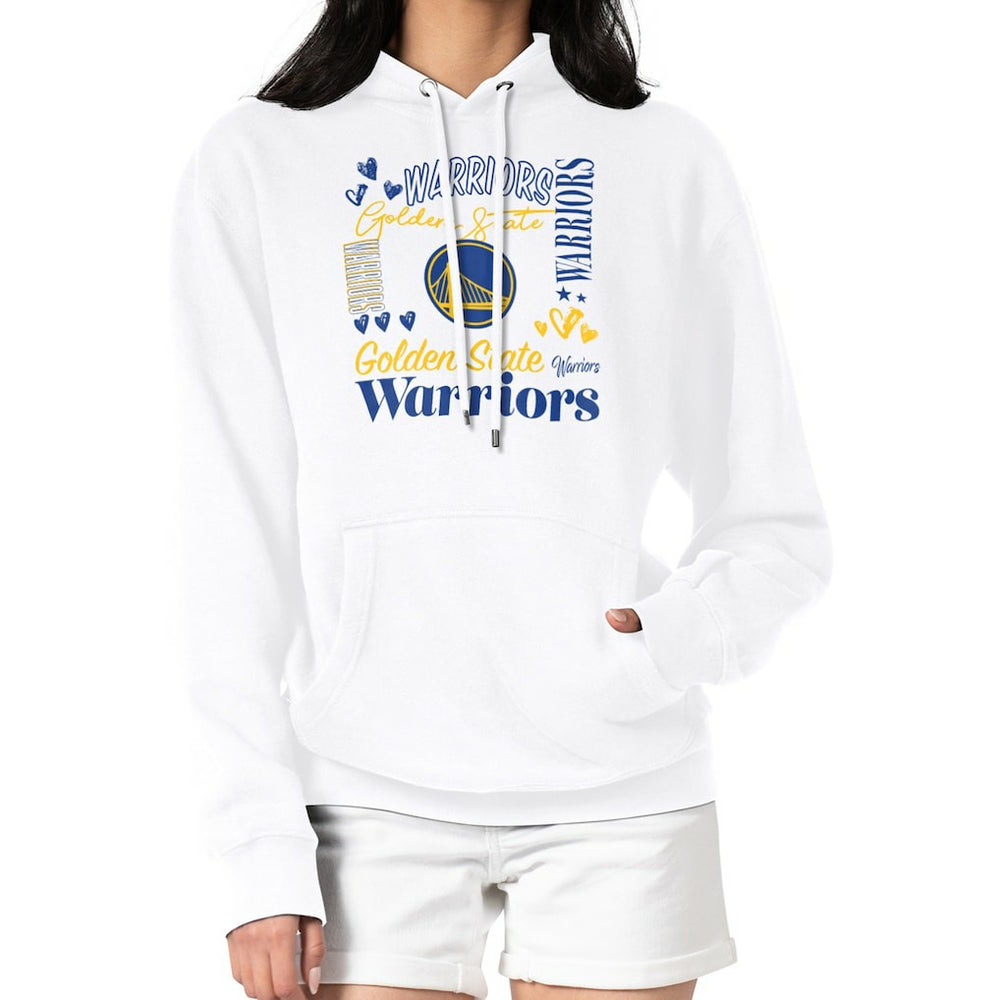 Golden State Warriors G-III 4Her by Carl Banks Women's Team Collage Graphic Fleece Pullover Hoodie sale