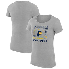 Indiana Pacers G-III 4Her by Carl Banks Women's Super-Slim Fit Lightweight Team Name Collage Graphic T-Shirt