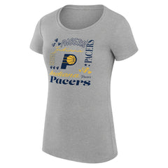 Indiana Pacers G-III 4Her by Carl Banks Women's Super-Slim Fit Lightweight Team Name Collage Graphic T-Shirt