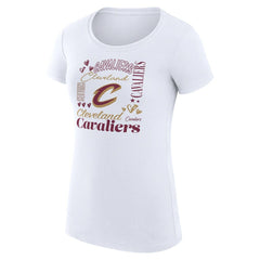 Cleveland Cavaliers G-III 4Her by Carl Banks Women's Super-Slim Fit Lightweight Team Name Collage Graphic T-Shirt sale
