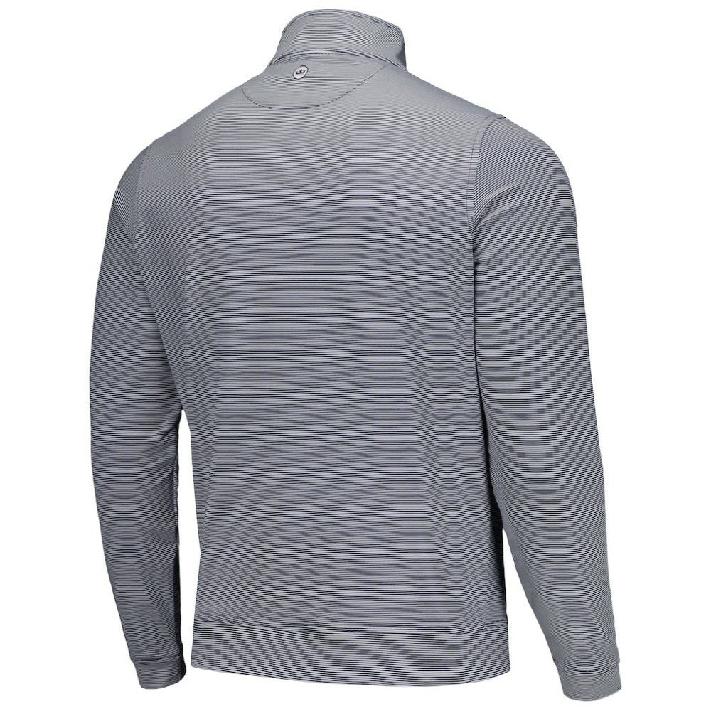 Navy Houston Astros Peter Millar Perth Sugar Stripe Performance Quarter-Zip Top