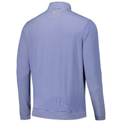 Royal Los Angeles Dodgers Peter Millar Perth Sugar Stripe Performance Quarter-Zip Top