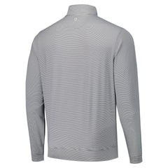 Black San Francisco Giants Peter Millar Perth Sugar Stripe Performance Quarter-Zip Top