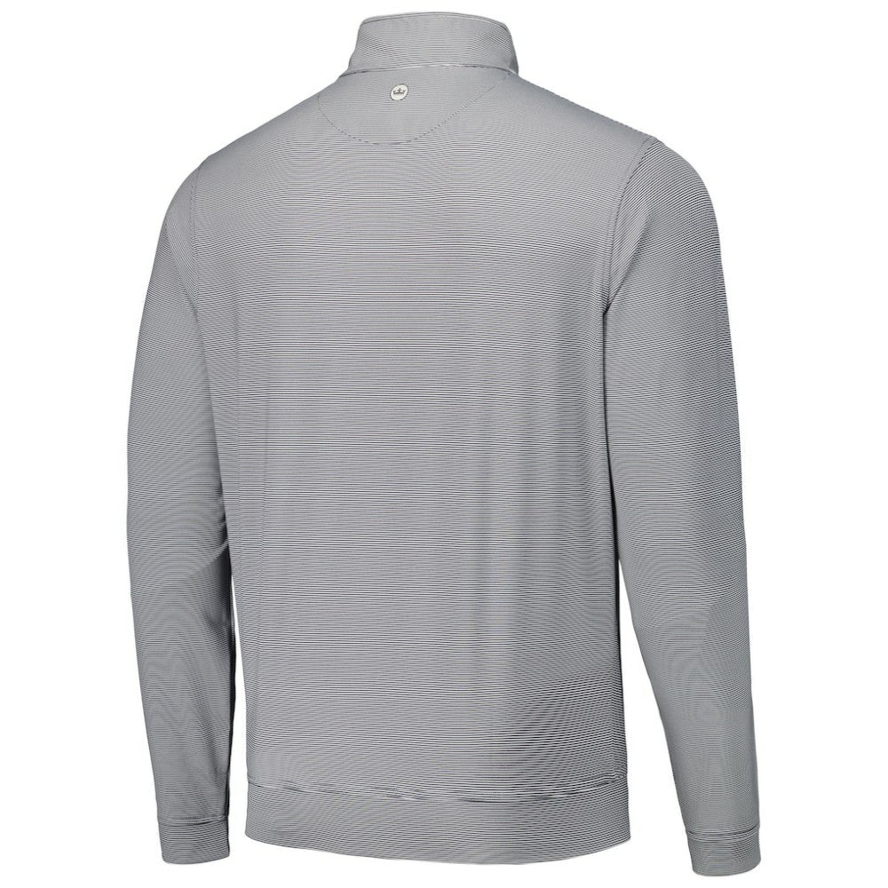 Black San Diego Padres Peter Millar Perth Sugar Stripe Performance Quarter-Zip Top