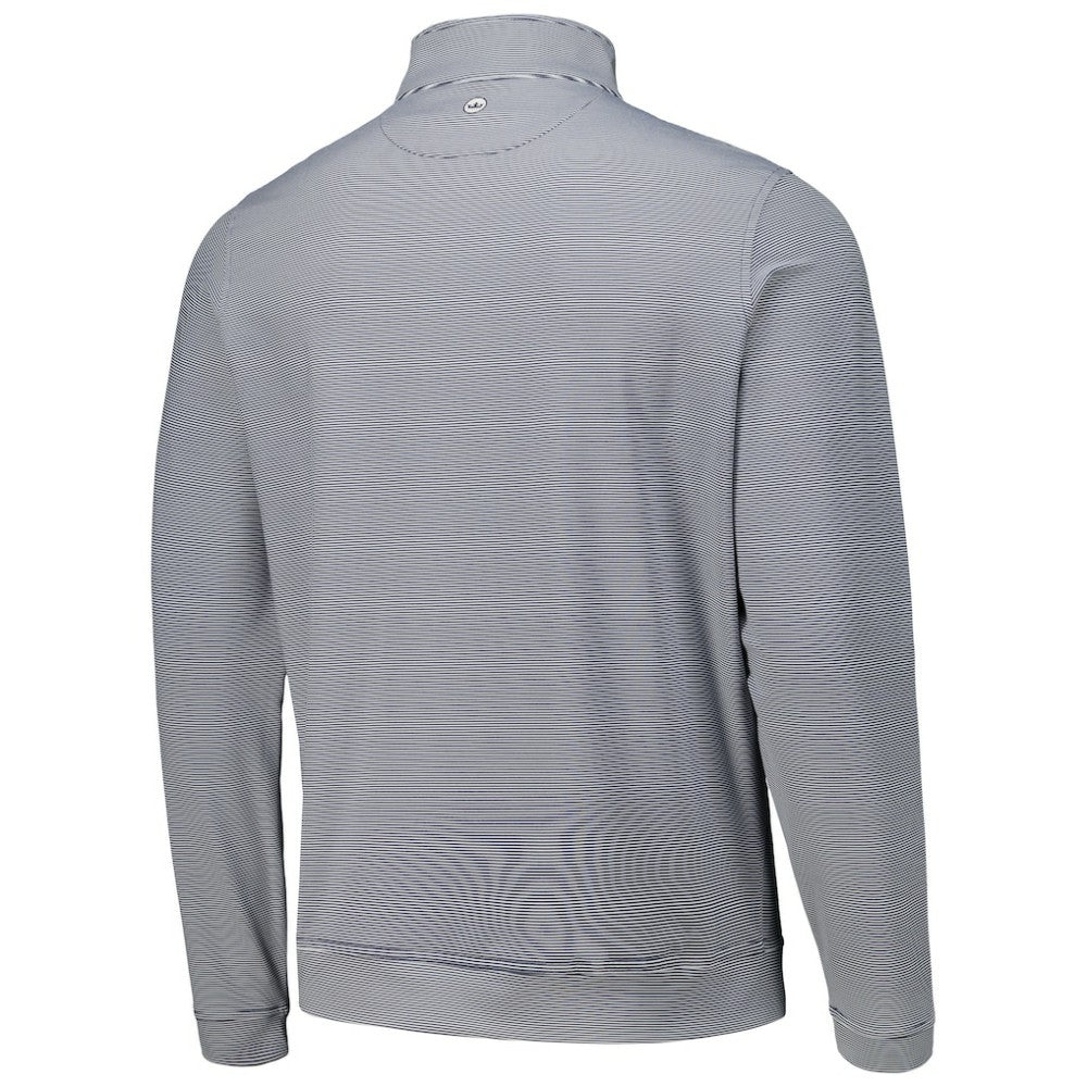 Navy St. Louis Cardinals Peter Millar Perth Sugar Stripe Performance Quarter-Zip Top