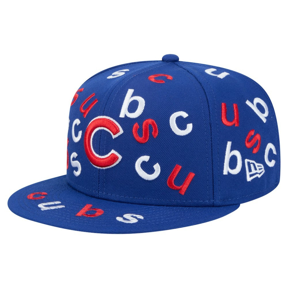 Royal Chicago Cubs New Era Team Confetti 59FIFTY Fitted Hat