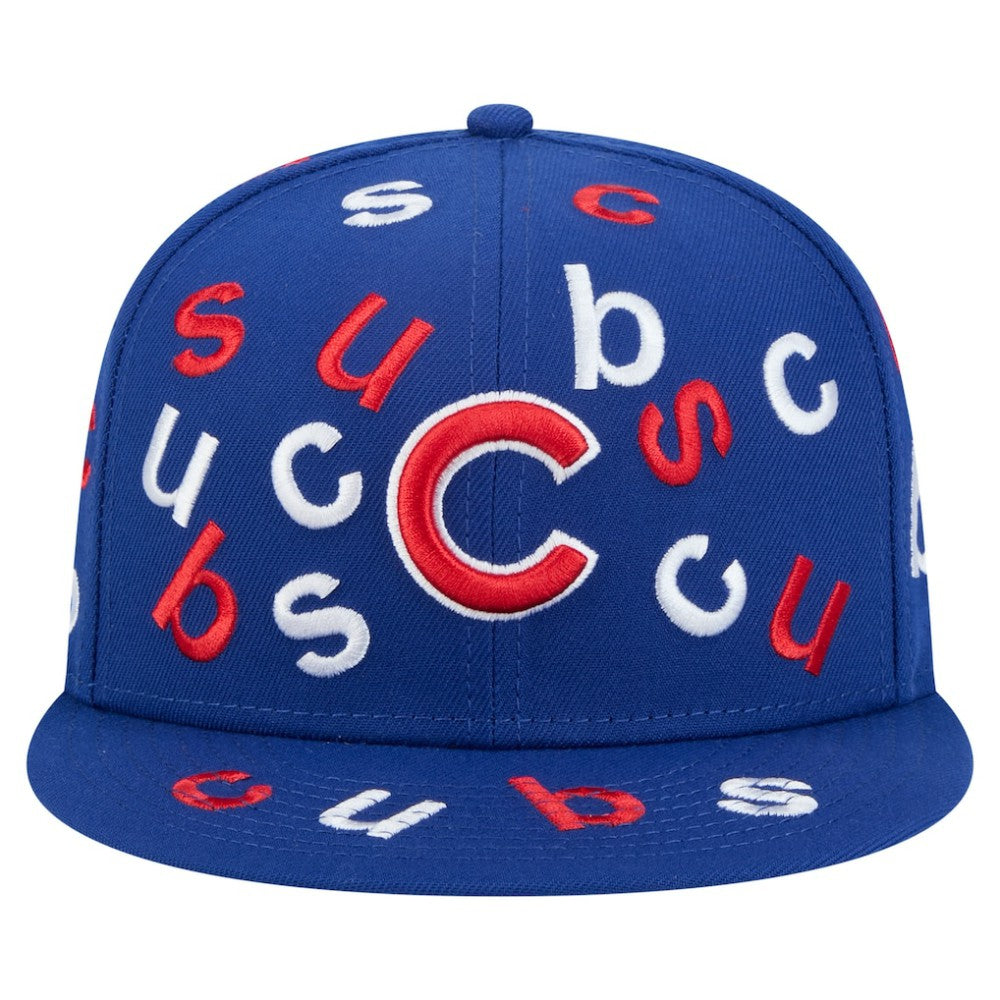 Royal Chicago Cubs New Era Team Confetti 59FIFTY Fitted Hat