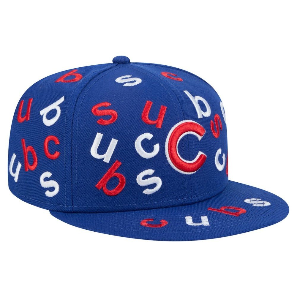 Royal Chicago Cubs New Era Team Confetti 59FIFTY Fitted Hat
