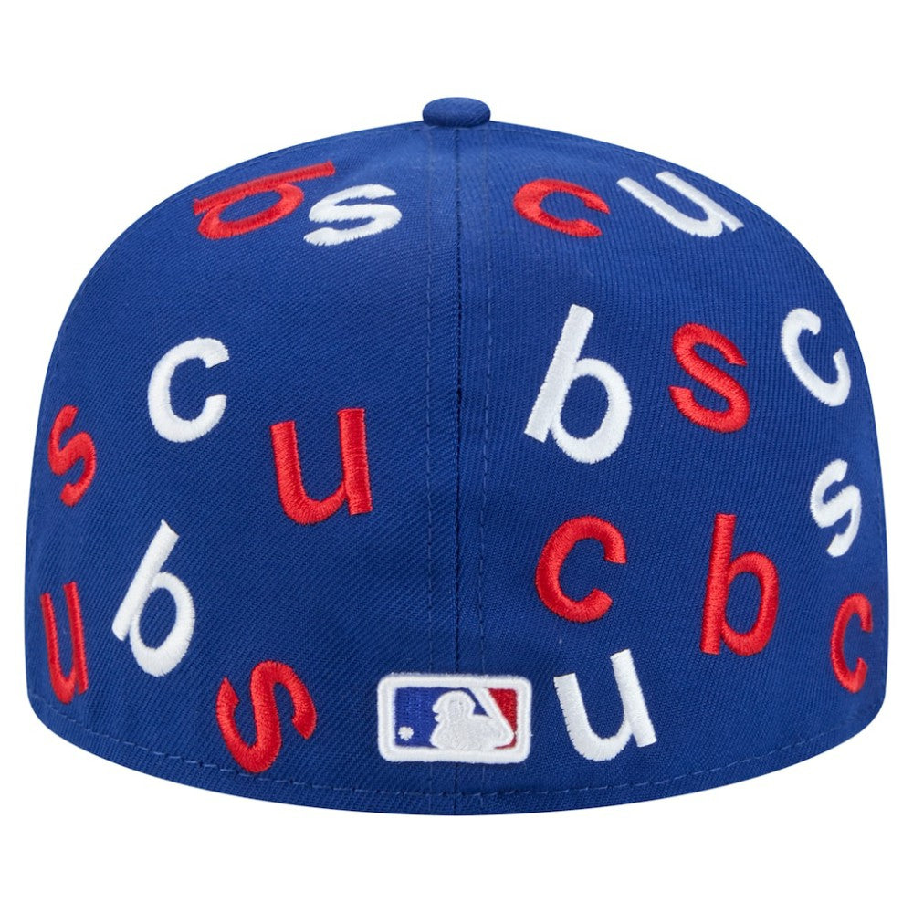 Royal Chicago Cubs New Era Team Confetti 59FIFTY Fitted Hat