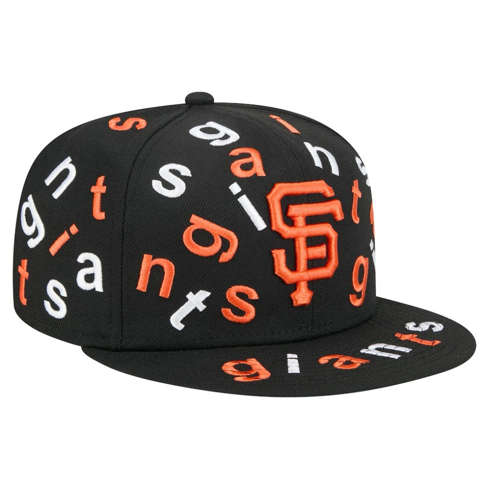 Black San Francisco Giants New Era Team Confetti 59FIFTY Fitted Hat