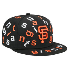 Black San Francisco Giants New Era Team Confetti 59FIFTY Fitted Hat