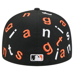Black San Francisco Giants New Era Team Confetti 59FIFTY Fitted Hat