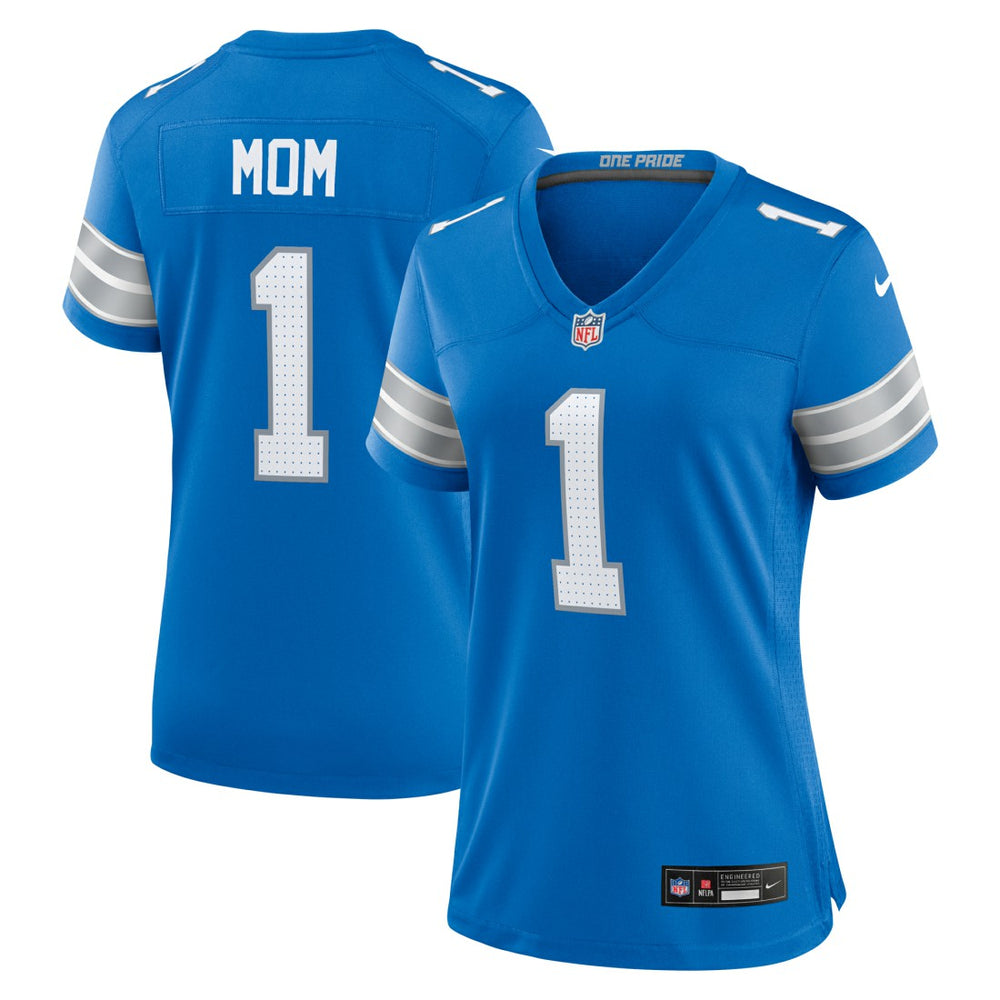 Number 1 Mom  Game Jersey - Detroit Lions Jerseys