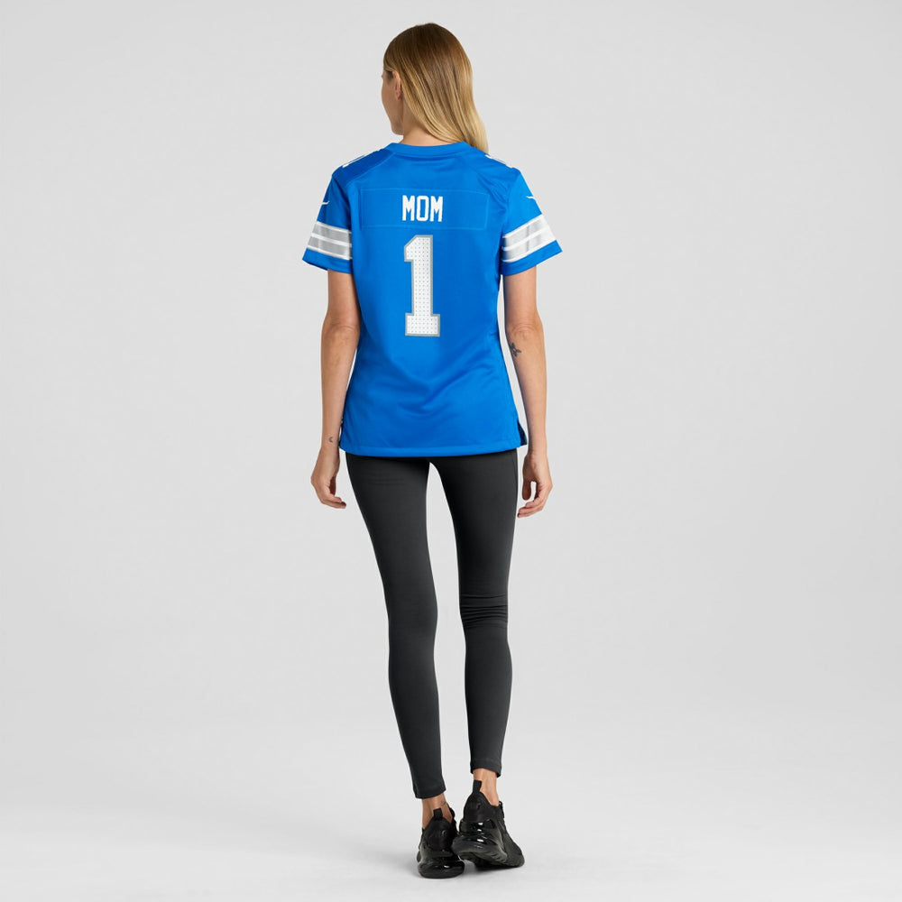 Number 1 Mom  Game Jersey - Detroit Lions Jerseys
