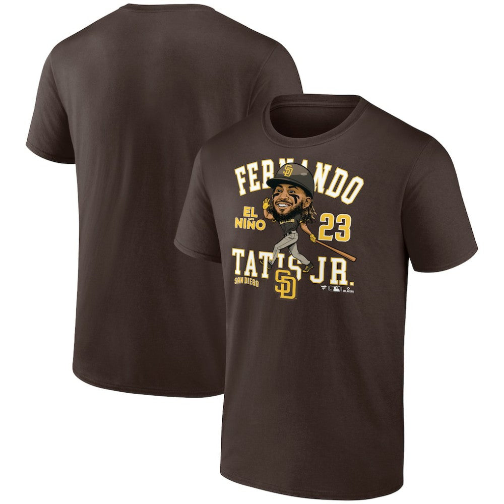Brown Fernando Tatis Jr. San Diego Padres Fanatics Hometown Caricature T-Shirt