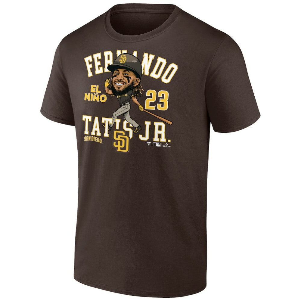 Brown Fernando Tatis Jr. San Diego Padres Fanatics Hometown Caricature T-Shirt