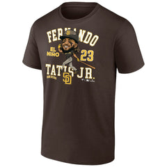 Brown Fernando Tatis Jr. San Diego Padres Fanatics Hometown Caricature T-Shirt