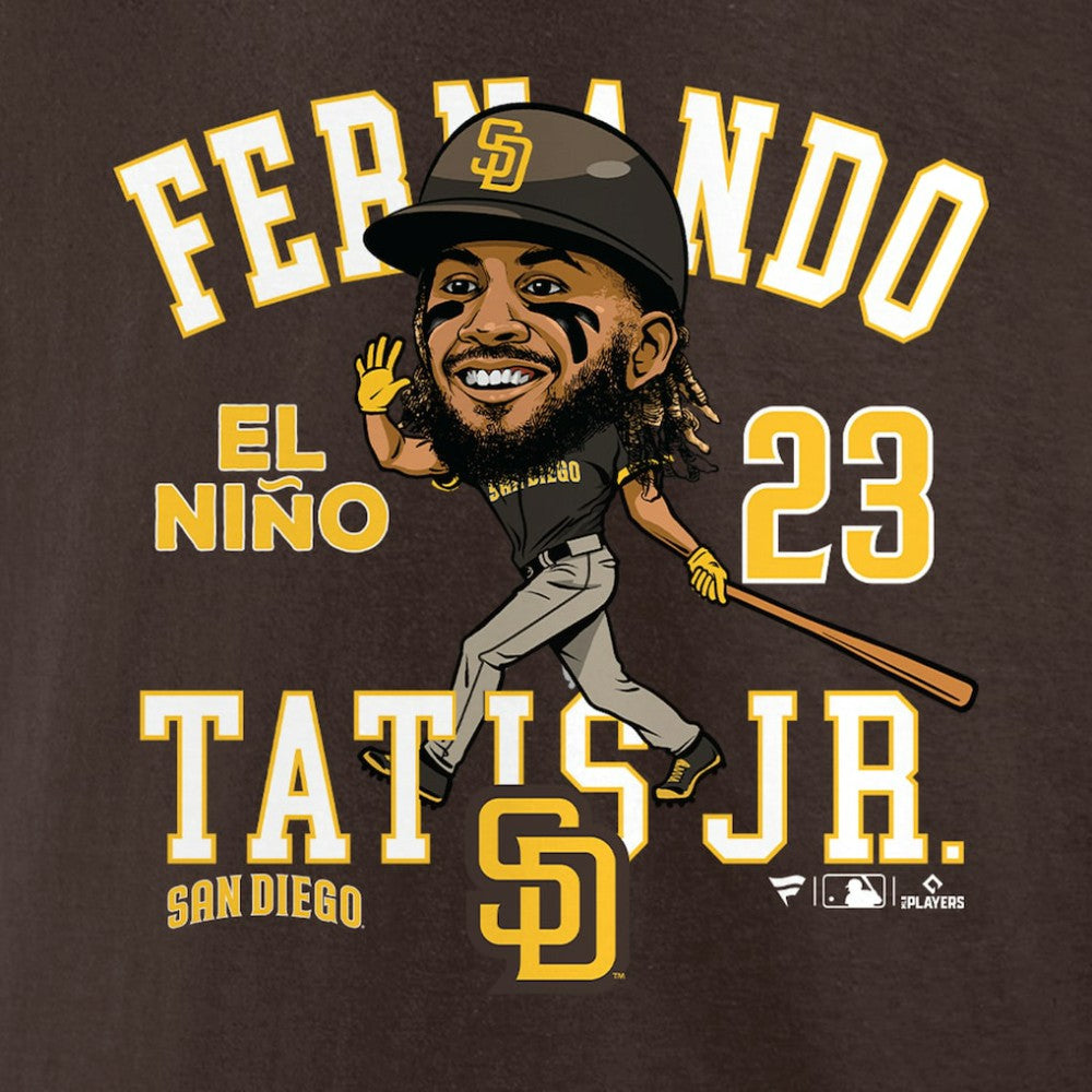Brown Fernando Tatis Jr. San Diego Padres Fanatics Hometown Caricature T-Shirt