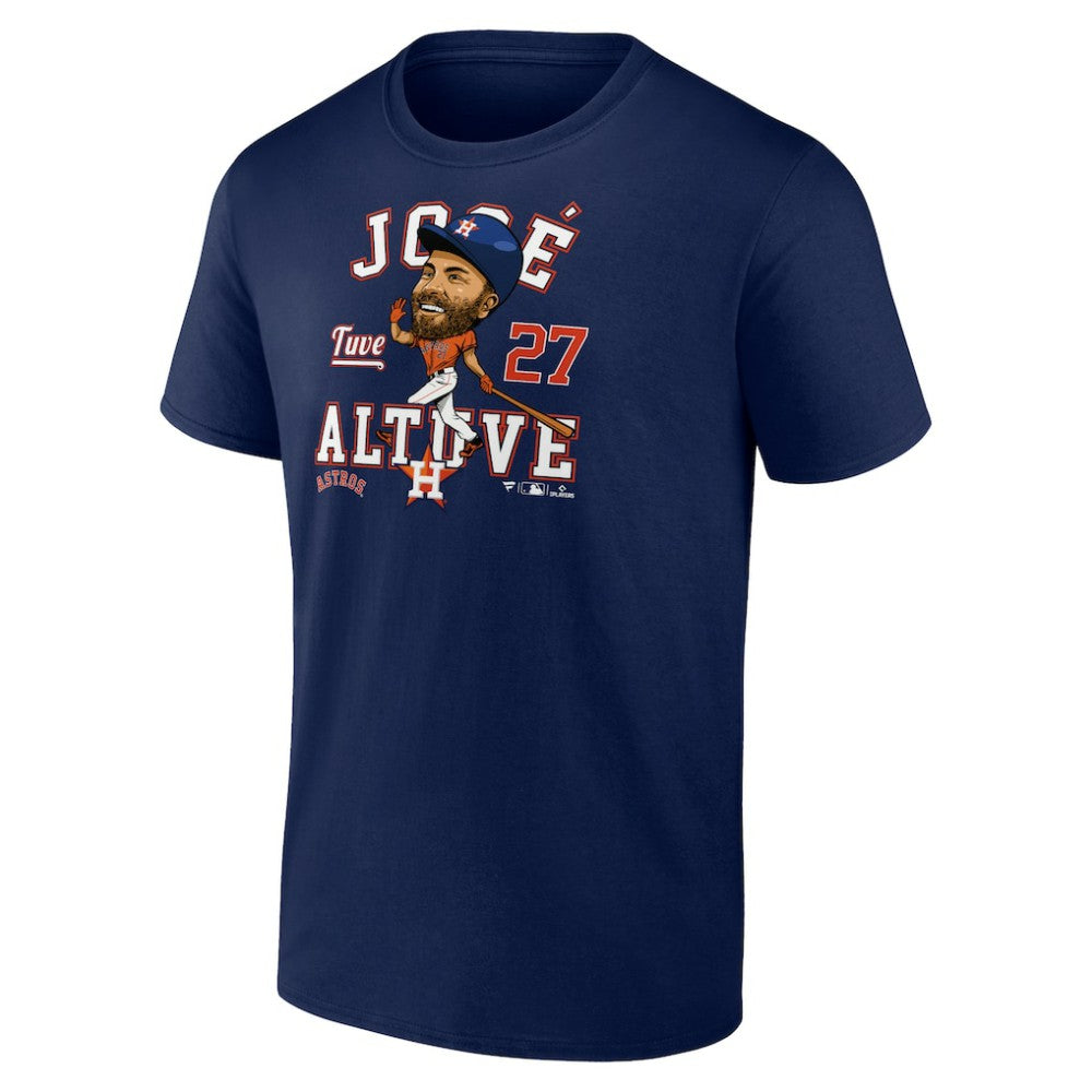 Navy Jose Altuve Houston Astros Fanatics Hometown Caricature T-Shirt