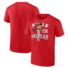 Red Nolan Arenado St. Louis Cardinals Fanatics Hometown Caricature T-Shirt