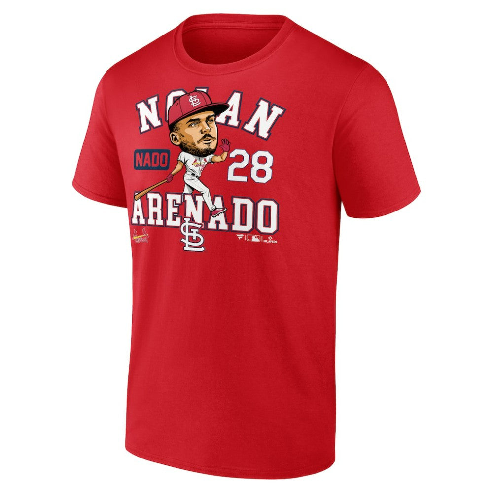 Red Nolan Arenado St. Louis Cardinals Fanatics Hometown Caricature T-Shirt