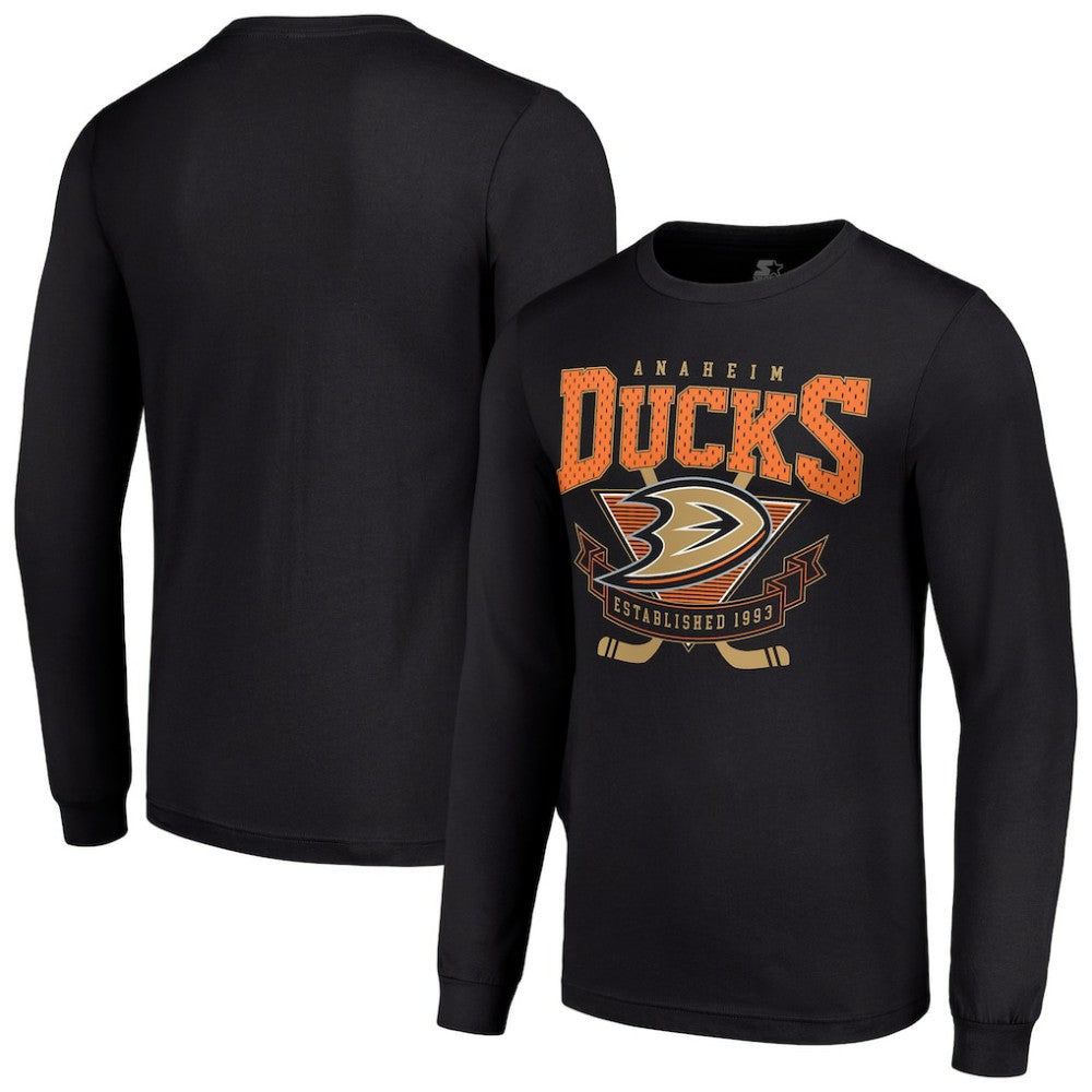 NHL Anaheim Ducks Starter Team Logo Graphic Long Sleeve T-Shirt