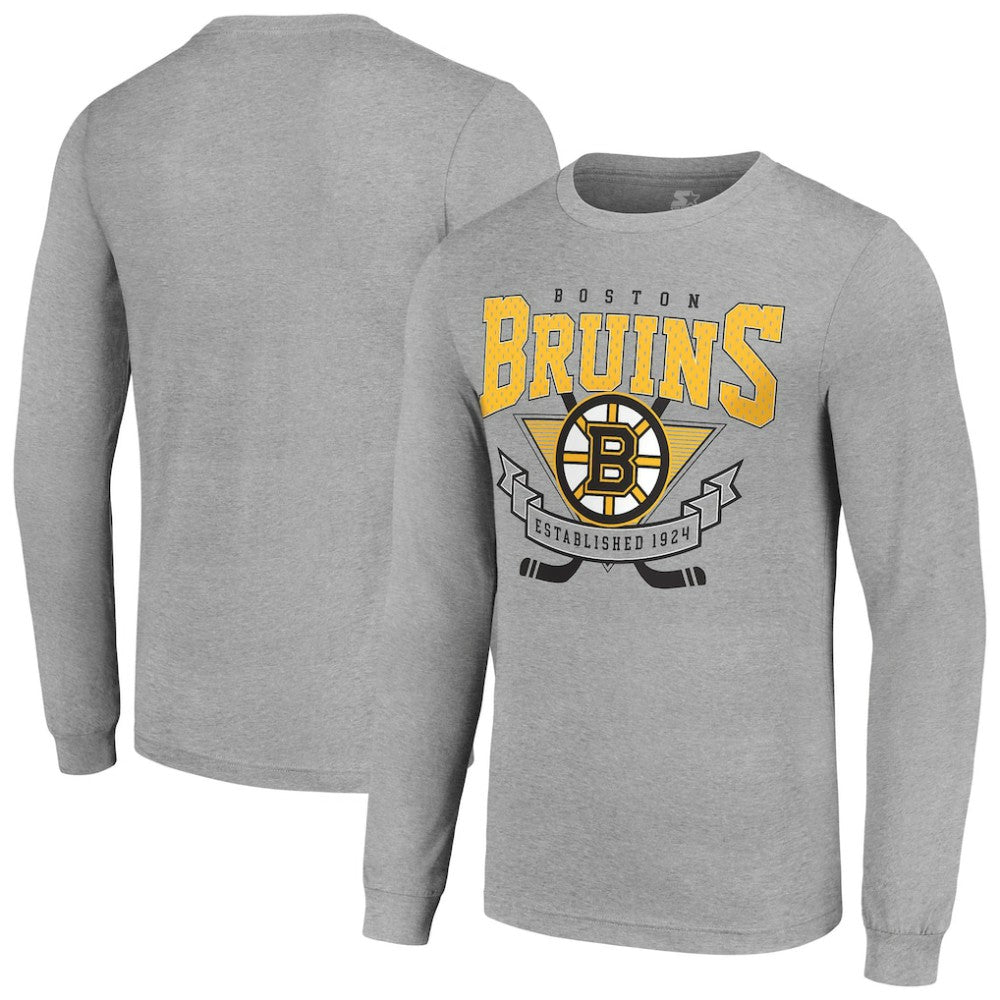 NHL Boston Bruins Starter '80s Inspired Team Logo Long Sleeve T-Shirt