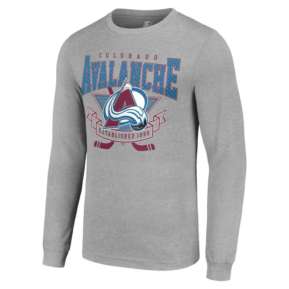 NHL Colorado Avalanche Starter '80s Inspired Team Logo Long Sleeve T-Shirt