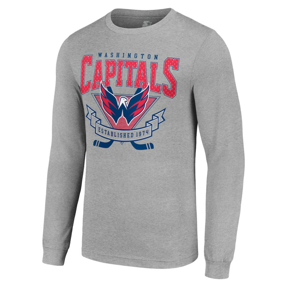 NHL Washington Capitals Starter '80s Inspired Team Logo Long Sleeve T-Shirt