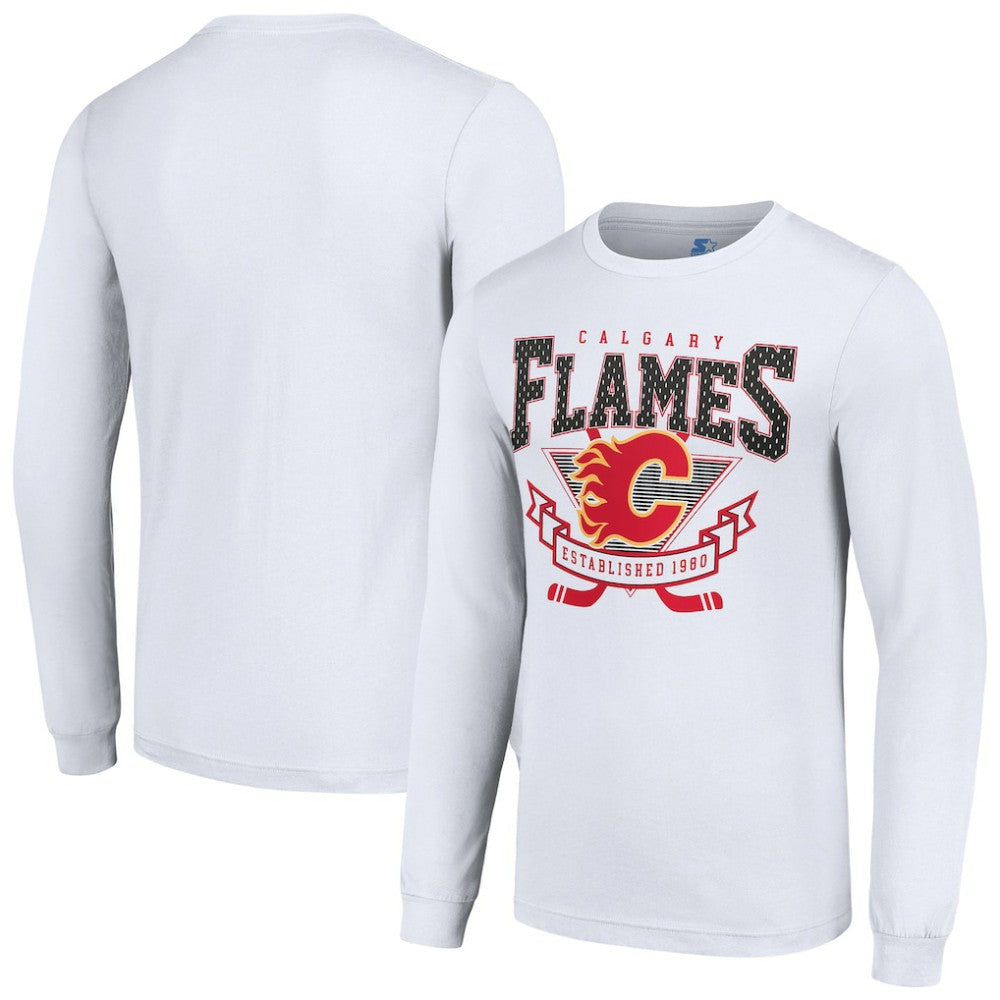NHL Calgary Flames Starter Team Logo Graphic Long Sleeve T-Shirt