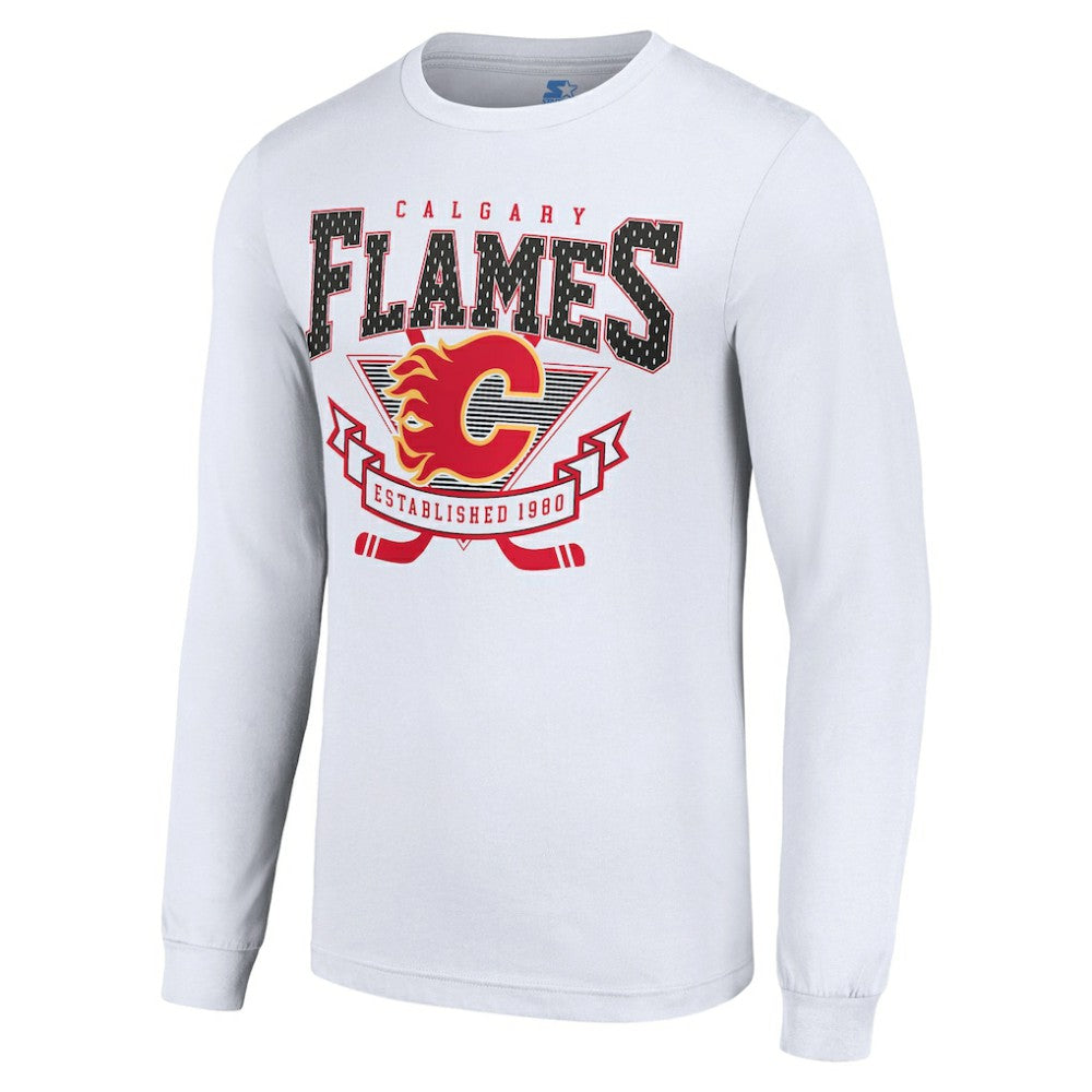 NHL Calgary Flames Starter Team Logo Graphic Long Sleeve T-Shirt