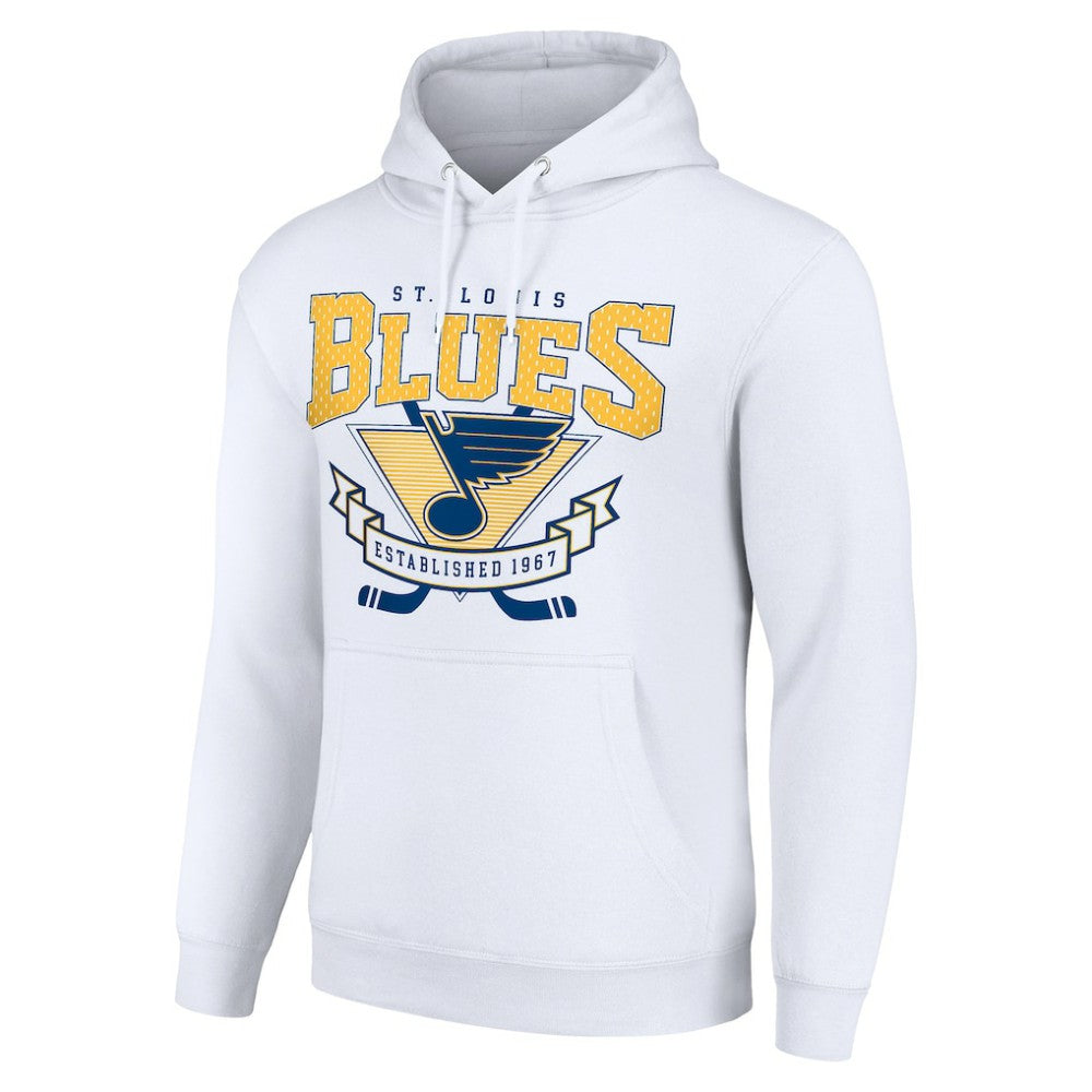 NHL St. Louis Blues Starter Team Logo Graphic Fleece Tri-Blend Pullover Hoodie
