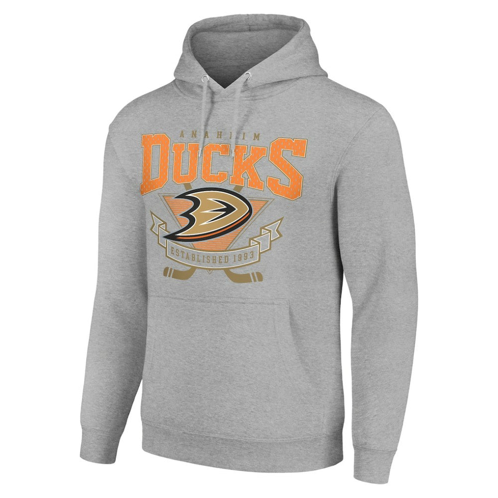 NHL Anaheim Ducks Starter Team Logo Graphic Fleece Tri-Blend Pullover Hoodie