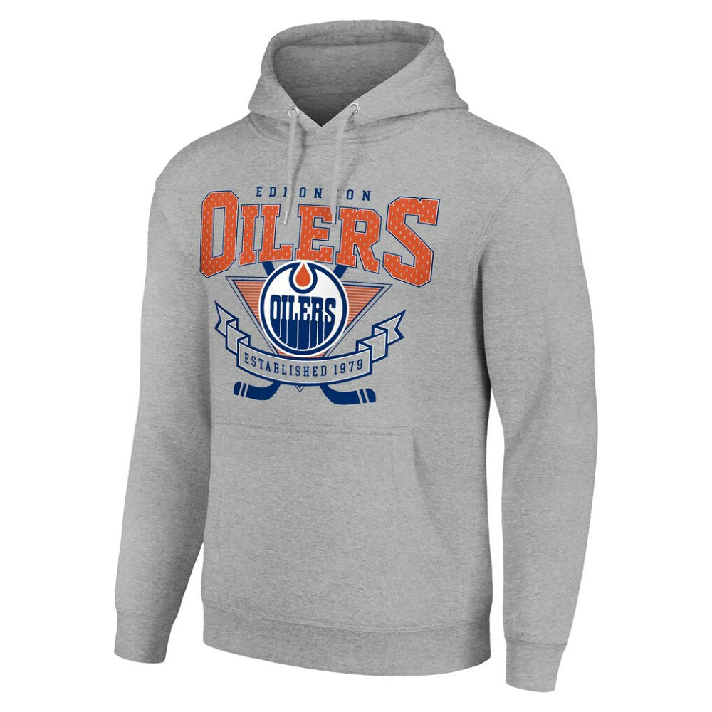 NHL Edmonton Oilers Starter Team Logo Graphic Fleece Tri-Blend Pullover Hoodie