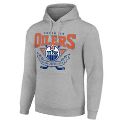 NHL Edmonton Oilers Starter Team Logo Graphic Fleece Tri-Blend Pullover Hoodie