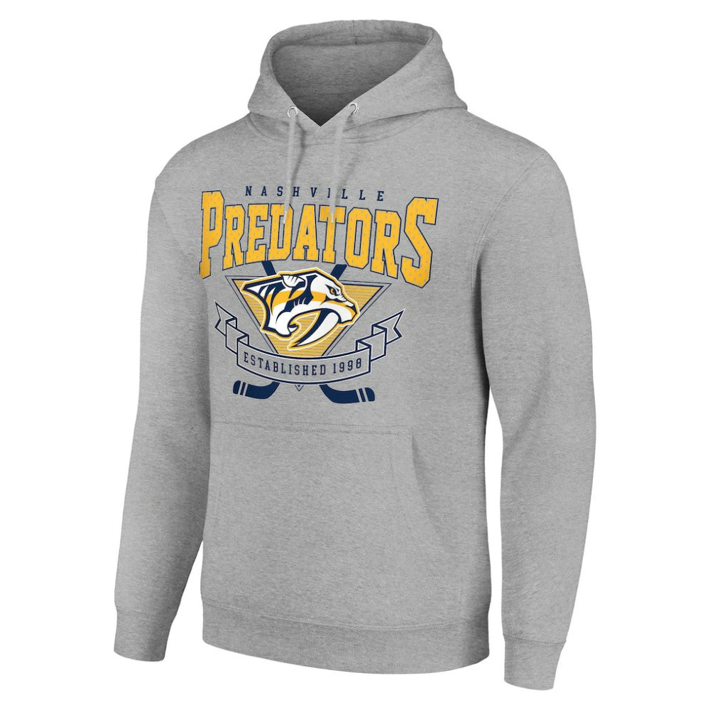 NHL Nashville Predators Starter Team Logo Graphic Fleece Tri-Blend Pullover Hoodie