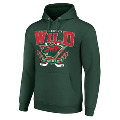 NHL Minnesota Wild Starter Team Logo Graphic Fleece Tri-Blend Pullover Hoodie
